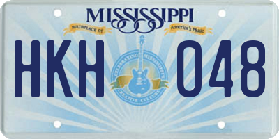 MS license plate HKH048