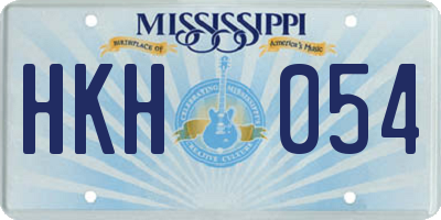 MS license plate HKH054