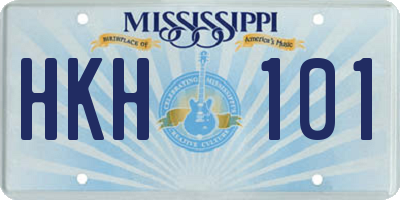 MS license plate HKH101