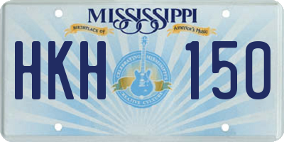 MS license plate HKH150