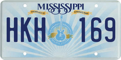 MS license plate HKH169