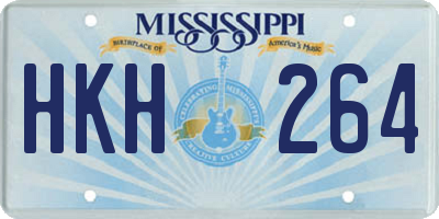 MS license plate HKH264