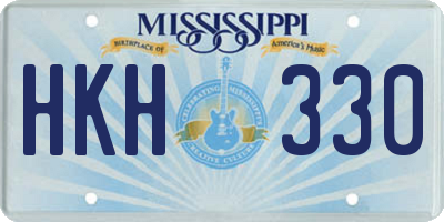 MS license plate HKH330