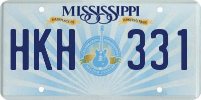 MS license plate HKH331