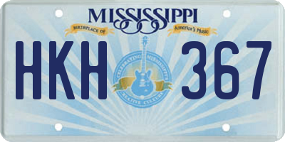 MS license plate HKH367