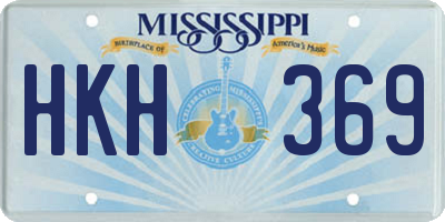 MS license plate HKH369