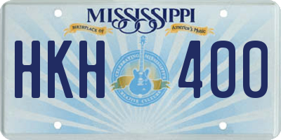 MS license plate HKH400