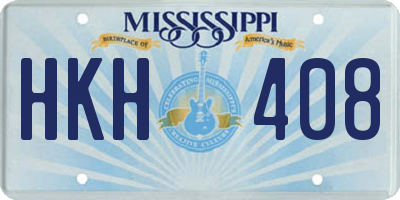MS license plate HKH408