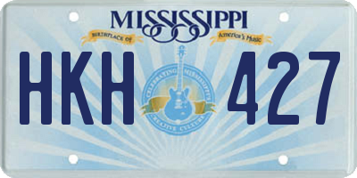 MS license plate HKH427