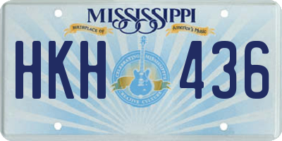 MS license plate HKH436
