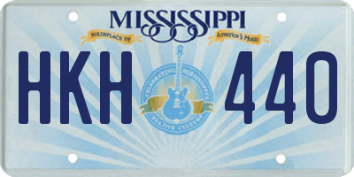 MS license plate HKH440