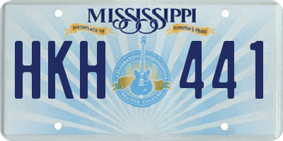 MS license plate HKH441