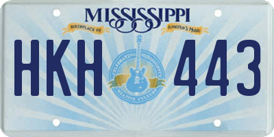 MS license plate HKH443