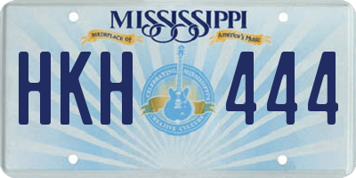MS license plate HKH444