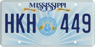 MS license plate HKH449