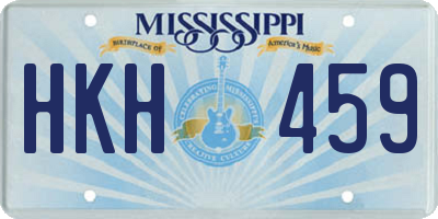 MS license plate HKH459
