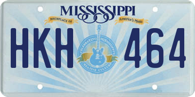 MS license plate HKH464