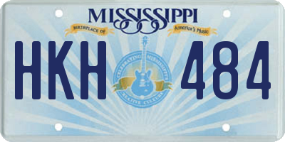 MS license plate HKH484