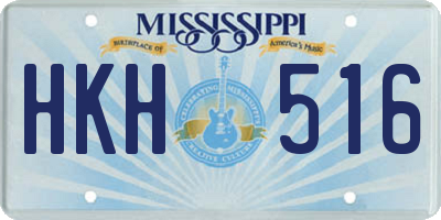 MS license plate HKH516
