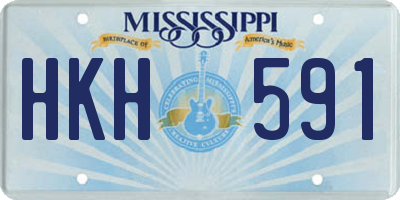 MS license plate HKH591