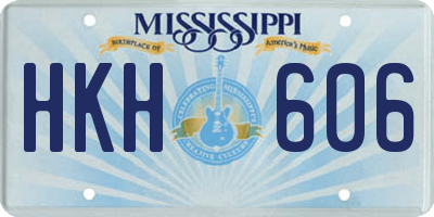 MS license plate HKH606