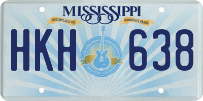 MS license plate HKH638