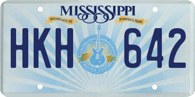 MS license plate HKH642