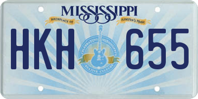 MS license plate HKH655