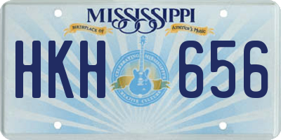 MS license plate HKH656
