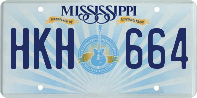 MS license plate HKH664