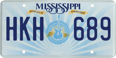 MS license plate HKH689