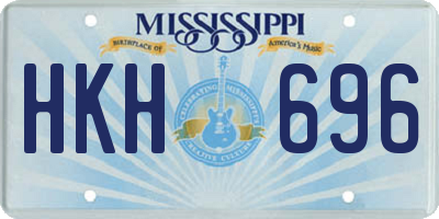 MS license plate HKH696