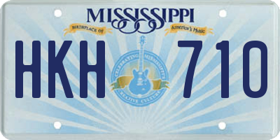MS license plate HKH710