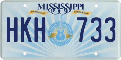 MS license plate HKH733