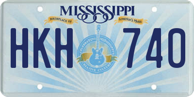 MS license plate HKH740
