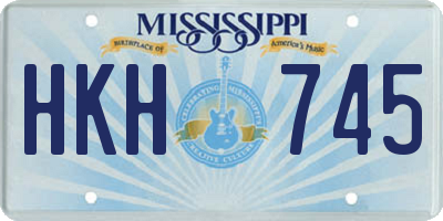 MS license plate HKH745