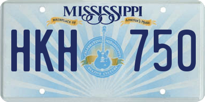 MS license plate HKH750