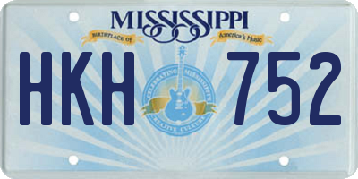 MS license plate HKH752