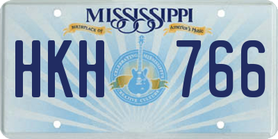 MS license plate HKH766