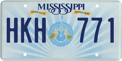 MS license plate HKH771