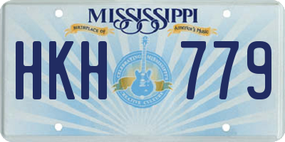 MS license plate HKH779