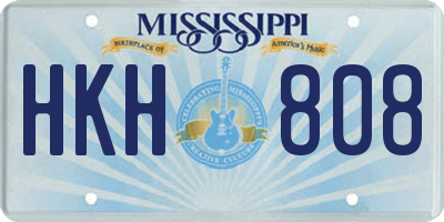 MS license plate HKH808