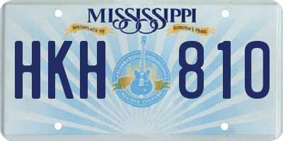 MS license plate HKH810