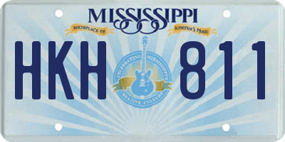 MS license plate HKH811