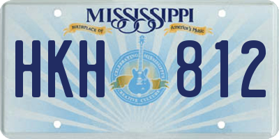MS license plate HKH812