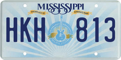 MS license plate HKH813