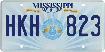 MS license plate HKH823