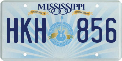 MS license plate HKH856