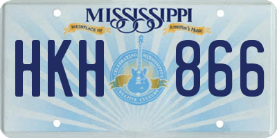 MS license plate HKH866