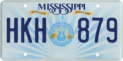 MS license plate HKH879